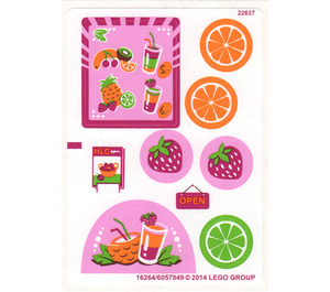 레고 White Sticker Sheet for Set 41035 (16264 / 17110)