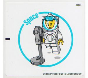 LEGO Wit Sticker Sheet for Set 45102 (20433)