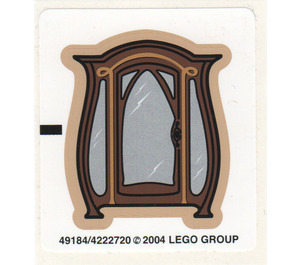 LEGO White Sticker Sheet for Set 4752 (49184)