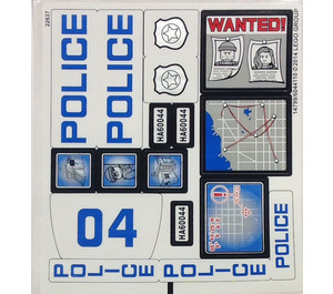 LEGO White Sticker Sheet for Set 60044 (14799)