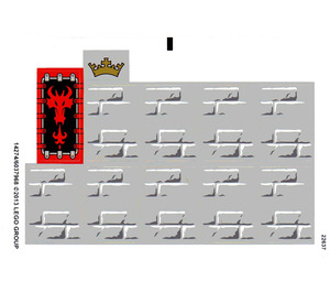 LEGO Wit Sticker Sheet for Set 70404 (14274)