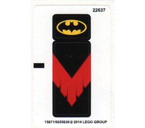 LEGO White Sticker Sheet for Set 76011 (15871 / 18002)
