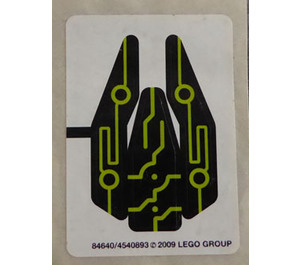 LEGO White Sticker Sheet for Set 8991 (84640)