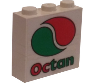 LEGO Wit Stickered Assembly with Octan Sticker