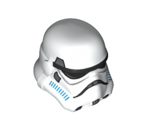 LEGO Weiß Stormtrooper Helm mit Dark Azure Vents (18289 / 30408)