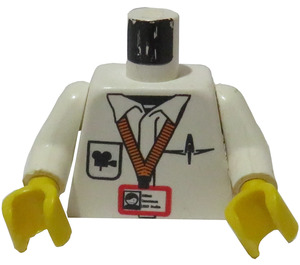 LEGO Wit Studios Torso (973 / 73403)