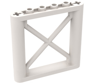 LEGO White Support 1 x 6 x 5 Girder Rectangular (64448)