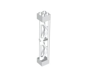 LEGO Blanco Support 2 x 2 x 10 Soporte Triangular Vertical (Tipo 3 - 3 postes, 2 secciones) (58827)