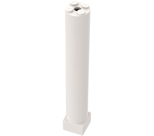 LEGO White Support 2 x 2 x 11 Solid Pillar Base (6168 / 75347)