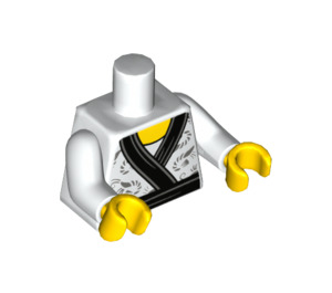 LEGO White Sushi Chef Minifig Torso (973 / 88585)