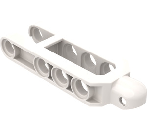 LEGO White Suspension Arm with Rounded Ball Socket (Beveled Ball Socket) (32195)