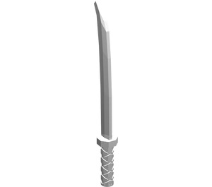 LEGO Weiß Schwert mit achteckiger Wache (Katana) (30173 / 88420)