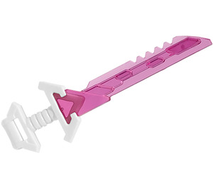 LEGO Weiß Schwert mit Transparent Dark Pink Klinge (65272)