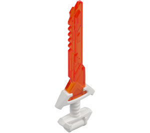 LEGO White Sword with Transparent Neon Orange Blade (65272)