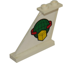 LEGO White Tail 4 x 1 x 3 with Cargo Logo on Left Sticker (2340)