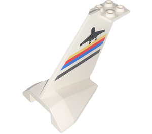 LEGO White Tail Plane with Airport Logo (4867)