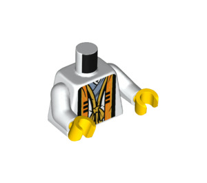 LEGO White Taishang Laojun Minifig Torso (973 / 76382)