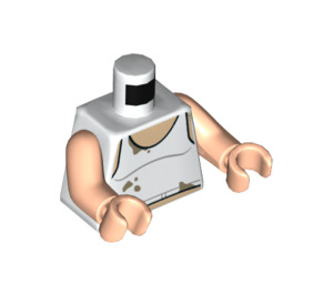 LEGO White Tank Top with Stains Minifig Torso (973 / 76382)