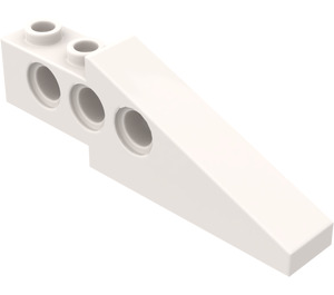 LEGO White Technic Brick Wing 1 x 6 x 1.67 (2744 / 28670)