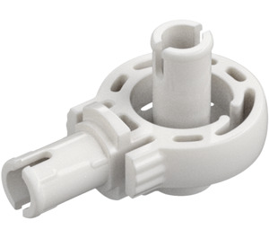 LEGO White Technic Click Rotation Bushing with Two Pins (47455)