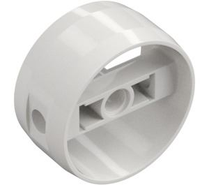 LEGO White Technic Cylinder with Center Bar (41531 / 77086)