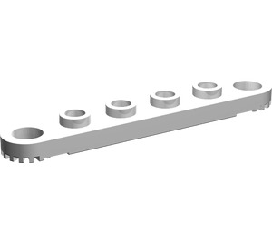 LEGO White Technic Plate 1 x 6 with Holes (4262)