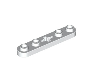 LEGO Weiß Technic Rotor 2 Klinge mit 4 Bolzen (32124 / 50029)