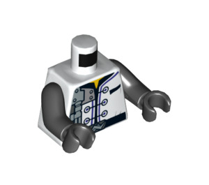 LEGO blanc Techno Wu Minifig Torse (973 / 76382)