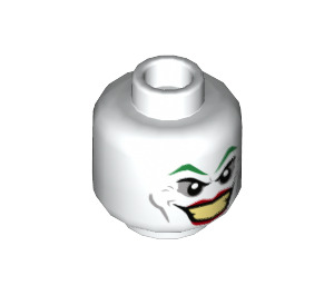 LEGO Weiß The Joker Minifigure Kopf (Einbau-Vollbolzen) (3626 / 36857)