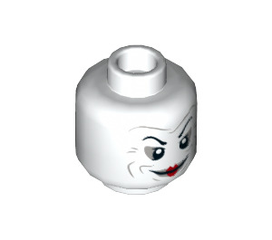 LEGO White The Joker Minifigure Head (Recessed Solid Stud) (3626 / 68216)