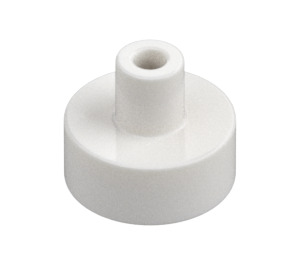 LEGO Blanc Tuile 1 x 1 Rond avec Hollow Barre (20482 / 31561)