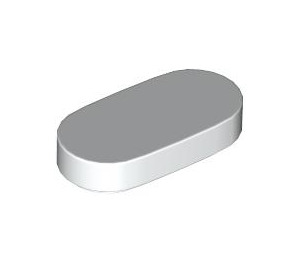 LEGO White Tile 1 x 2 with Rounded Ends (1126)