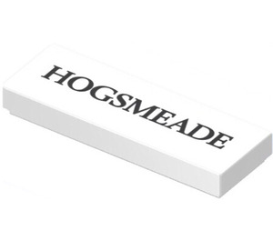 LEGO Wit Tegel 1 x 3 met 'HOGSMEADE' Sticker (63864)