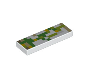 LEGO Weiß Fliese 1 x 3 mit Minecraft Golem Arm (25096 / 63864)