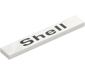 LEGO Blanc Tuile 1 x 6 avec “Shell” (6636 / 106954)