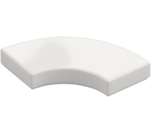 LEGO White Tile 2 x 2 Curved Corner (27925)