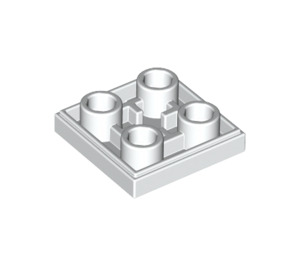 LEGO blanc Tuile 2 x 2 Inversé (11203)