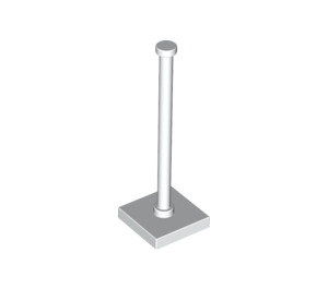 LEGO Blanc Tuile 2 x 2 Panneau de Signalisation Base (sans bague d'arrêt) (30256)