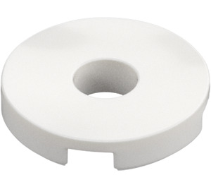 LEGO White Tile 2 x 2 Round with Hole in Center (15535)