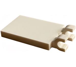 LEGO Blanco Plana 2 x 3 con Horizontal Clips (Clips 'U') (30350)