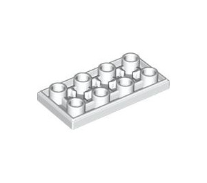 LEGO White Tile 2 x 4 Inverted (3395)