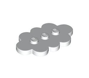 LEGO White Tile 3 x 5 Cloud with 3 Studs (35470)