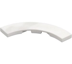 LEGO White Tile 4 x 4 Curved Corner with Cutouts (3477 / 27507)