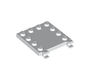 LEGO White Tile 4 x 4 with Clips and Edge Studs (66252)