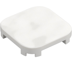 LEGO White Tile 4 x 4 x 0.7 Rounded (68869)