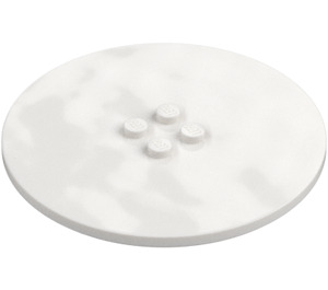 LEGO White Tile 8 x 8 Round with 2 x 2 Center Studs (6177)