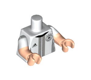 LEGO White Toni Kroos Minifig Torso (973 / 16360)