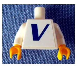 LEGO White Torso with Vestas Logo (973)