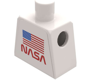LEGO blanc Town Torse sans bras et NASA Autocollant (973)