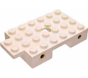 LEGO White Train Base 4 x 8 with Wheels Holder